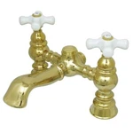 Kingston Brass Polished Deck Mount Clawfoot Tub Faucet CC1136T2. Fixed Price $369.99.
