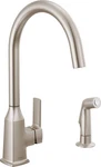 Peerless Ezra Single-handle Kitchen Sink Faucet With Side Sprayer, Stainless. Fixed Price $219.99.