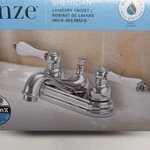 Danze Bathroom Faucet Sheridan Chrome White Handles 063-3952-6 Pop-up Drain. Fixed Price $47.12.