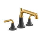Kohler K-T26440-4-BMB Tone Spa Tub Filler Deck Mounted Faucet Black Modern Brass. Fixed Price $268.00.