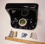 Gloss Black: Ceramic Soap Dish For Tub Shower, Clip-on-wall, Surface Mount. Fixed Price $46.55.