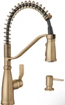 Moen Nolia Single Handle Prerinse Spring Pulldown Sprayer Bronzed Gold 878886BZG. Fixed Price $230.99.