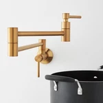 Signature Hardware 955096 Modern Retractable Pot Filler Faucet - Brushed Gold,. Fixed Price $139.00.