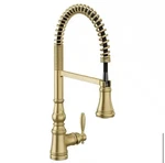 Moen Weymouth Pulldown Sprayer Kitchen Faucet (brushed Gold) S73104BG. Fixed Price $399.99.
