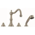 Grohe Bridgeford 25080EN0 Brushed Nickel Roman Tub Faucet W/handshower W/handles. Fixed Price $889.95.