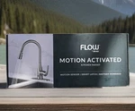 Flow Motion Activated Single-handle Pull-down Sprayer Kitchen Faucet Champagne. Fixed Price $129.99.