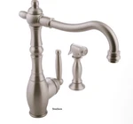 Graff Corsica Kitchen Faucet With Side Spray In Steelnox. Fixed Price $275.00.