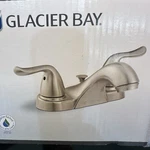 Glacier Bay Constructor 4 In Low-arc Bathroom Faucet Brushed Nickel. New.. Fixed Price $17.07.