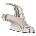 Pfister LG142-800 Nickel Pfirst Series Lead Free Single Handle 4" Centerset. Fixed Price $136.14.