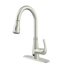 Runfine Single-handle Sprayer With Hands-free Kitchen Faucet Brushed Ckel. Fixed Price $69.35.