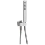 Aquabrass N3745PC Square Handshower Set W/ Hose Polished Chrome New In Box. Fixed Price $169.99.