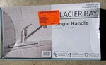 Glacier Bay Single Handle Standard Kitchen Faucet Stainless Steel. Fixed Price $37.50.