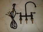 Whitehaus Vintage Iii Plus Faucet Gooseneck With Lever Handles-oil Rubbed Bronz. Fixed Price $125.00.