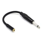 6.35MM 1/4 Ts To 3.5MM 1/8" Female Mono Audio Adapter Converter Cable. Fixed Price $9.87.