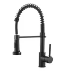Ello&allo Single-handle Pull-down Sprayer Kitchen Faucet Matte Black EFK-B-20. Fixed Price $49.99.