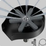 Glass Rinser For Kitchen Sink, Fontop Stainless Steel Bottles Cup Washer (cl). Fixed Price $15.00.