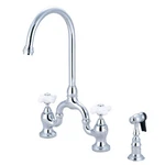 Kingston Brass KS779.PXBS English Country 1.8 Gpm 16-13/16" Chrome. Fixed Price $597.97.