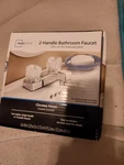 2-HANDLE Bathroom Faucet Sink Chrome Finish Mainstays PSF0200-ECO Nib. Fixed Price $10.95.