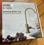 New Open Box Brushed Gold Drinking Water Tap Faucet Stylish Lodi K-142G. Fixed Price $27.89.