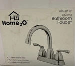 HOME2O Parran Chrome 4-IN Centerset -handle Water Sense Bathroom Sink Faucet. Fixed Price $40.00.