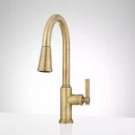 Signature Hardware SHXCGF107AGBR Single Handle Pull Down Kitchen Faucet Aged. Fixed Price $242.00.