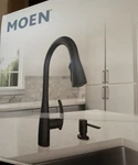Moen Reyes Matte Black One-handle High Arc Pulldown Kitchen Faucet With. Fixed Price $279.00.