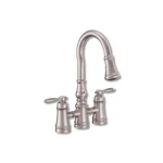 Moen Kitchen Faucet Weymouth Pull-down 2-HANDLE Stainless S73204SRS. Fixed Price $924.95.