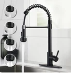 Rainovo RN-AU061204(BK) Pull Down Kitchen Faucet Matte Black 1.8GPM. Fixed Price $69.99.