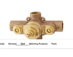 Signature Hardware SH6004 #12 Series Thermostatic Rough-in Valve 1-2" Con. Fixed Price $207.80.