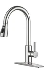 Forious Kitchen Faucet Pull Out Sprayer Mixer Tap - Black. Fixed Price $29.00.