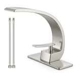 Bathroom Sink Modern Single Hole 1-HANDLE Faucet, Brushed Nickel Solid.... Fixed Price $92.79.