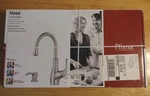 New Pfister Vosa Stainless 1-HANDLE Deck Mount High-arc Kitchen Faucet. Fixed Price $79.94.