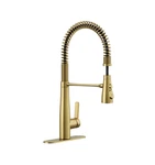 Kohler Vind Semi-pro Kitchen Faucet Brushed Moderne Brass K-R33911-2MB. Fixed Price $249.99.
