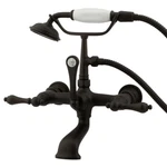 Kingston Brass CC551T Vintage Wall Mounted Clawfoot Tub Filler - Bronze. Fixed Price $679.22.