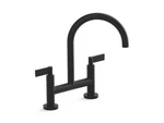 Kallista #P25202-LV-BL Bridge Faucet/deck Mnt/lever Handles/matte Blk *nos-read*. Fixed Price $900.00.