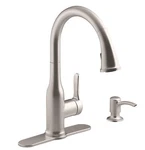 Kohler Cruce R26372-SD-VS Single Handle Pull Down Kitchen Faucet Soap Dispen. Fixed Price $282.17.