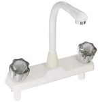 Lasalle Bristol 20380R147WABX Rv Utopia White 8" Hi-rise Center Deck Faucet. Fixed Price $42.08.