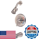 Kingston Brass KB638T Magellan Tub And Shower Faucet 7-INCH Brushed Nickel. Fixed Price $174.57.