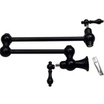 Signature Hardware 450656 Vivan Double Handle Pot Filler - Matte Black. Fixed Price $259.90.
