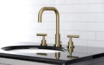 Kingston Brass Manhattan FSC8933CML Widespread Bathroom Faucet Brushed. Fixed Price $125.00.