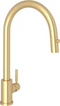 Rohl U.4044-2 Perrin And Rowe Holborn Pull Down Kitchen Satin English Gold. Fixed Price $1000.00.