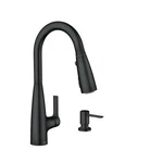 Moen 87627EIBL Haelyn Matte Black Singlehandle Pulldown Kitchen Faucet. Fixed Price $189.50.