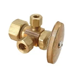 Brasscraft Dual Outlet Angle Stop Valve 12 X 38 Compression Water Shut Off. Fixed Price $38.64.