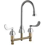Chicago 786-XKABCP Gooseneck Kitchen/bathroom Faucet, Manual, 8" Mount,. Fixed Price $386.99.