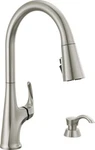 Delta Hyde Pull-down Kitchen Faucet Spotshield Stainless-certified Refurbished. Fixed Price $145.95.