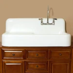 Randolph Morris Cora Cast Iron Farmhouse Drainboard Sink - 8 Inch Faucet Drilli. Fixed Price $1661.99.