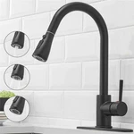 Senlesen Matte Black Single Handle High Arc Pull Out Kitchen Faucet Leve. Fixed Price $34.20.