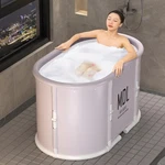 Portable Bathtub For Shower Stall, Large Foldable Soaking Bathing Adults. Fixed Price $123.50.