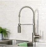 Project Source Stainless Pull Down Kitchen Faucet - Flynt (1452262). Fixed Price $88.29.