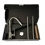 Art Design 13516Q Chrome High Arc Kitchen Faucet Lever Handle Swivel Spout. Fixed Price $385.00.